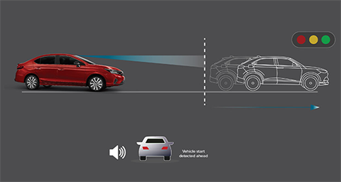 Hệ thống thông báo xe phía trước khởi hành tại đại lý Toyota Vinh